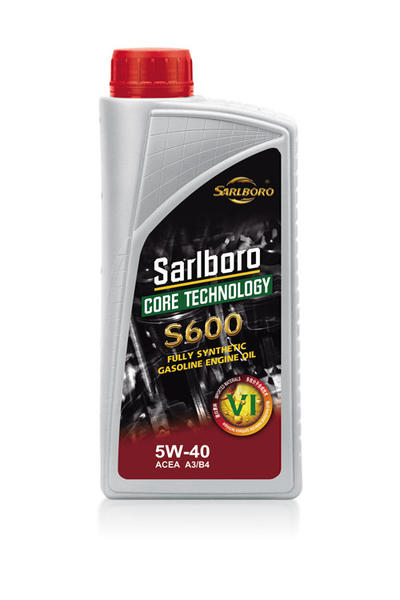 Featured product sarlboro core technology S600 5W40 ACEA A3/B4 Fullly synthetic gasoline engine oil 1L package