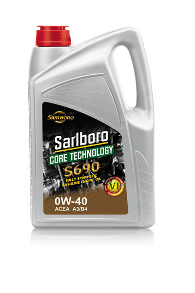 Sarlboro new package, core technology S690 0W40 4L SN A3/B3 gasoline engine oil