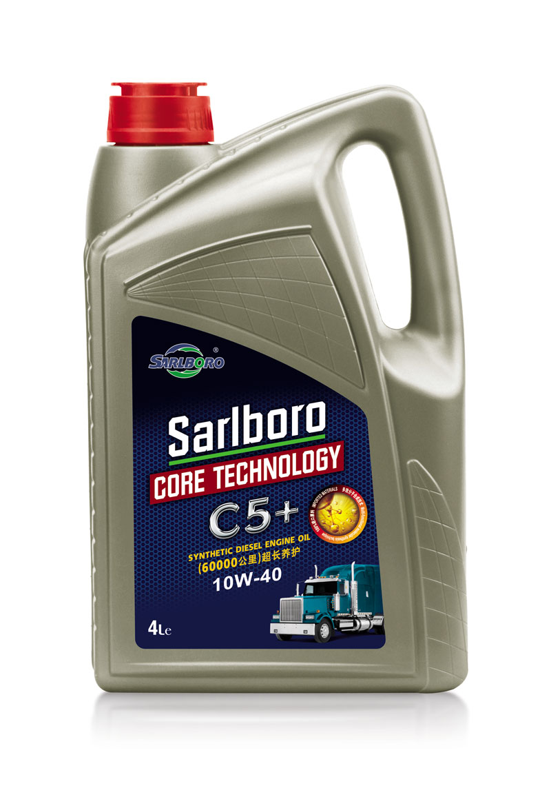 SARLBORO BRAND C5+ fully synthetic 60000 kilometer  super long protection E9 CK-4 10W40 4L packed motor engine oil